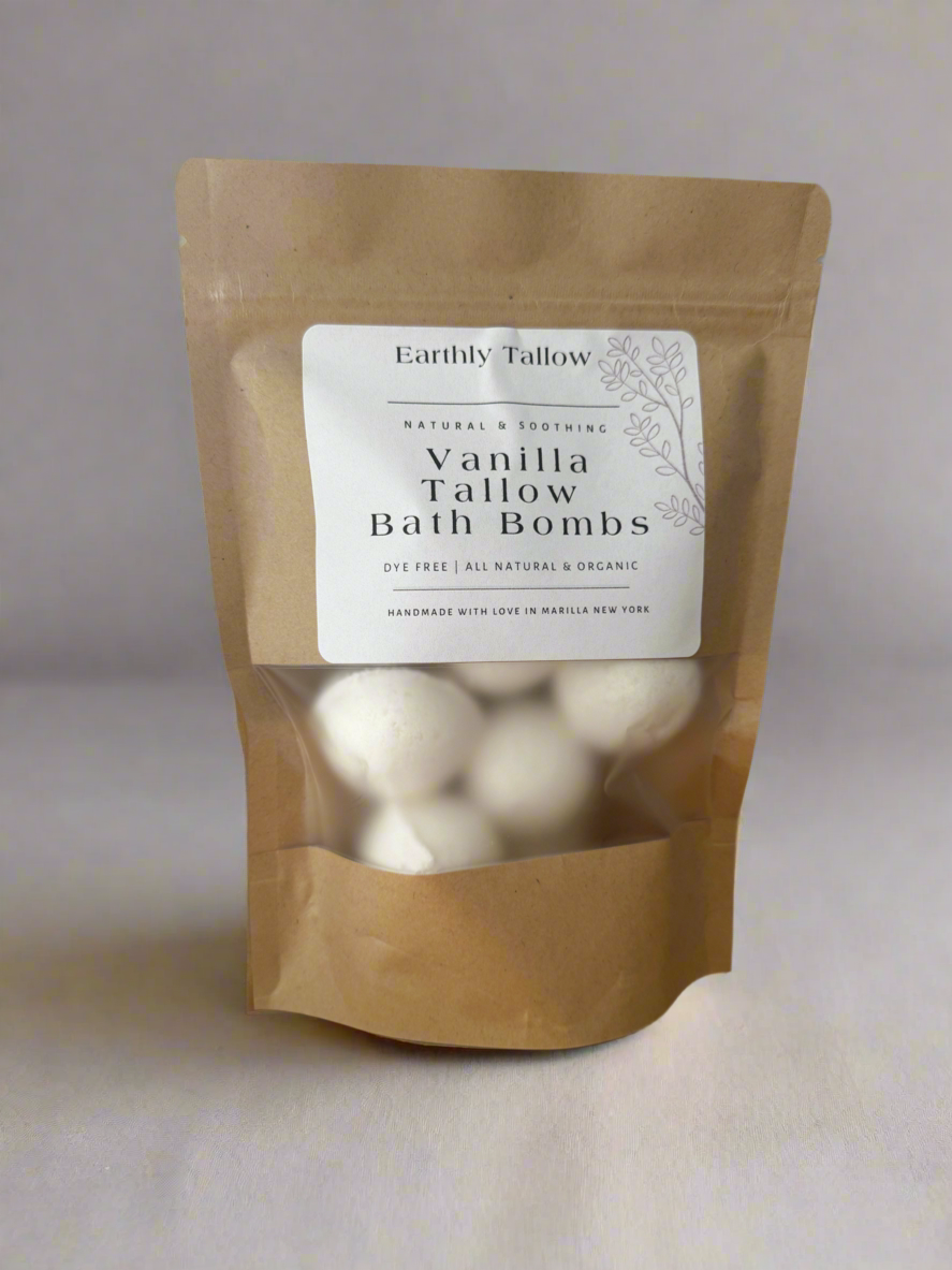 Vanilla Tallow Bath Bombs