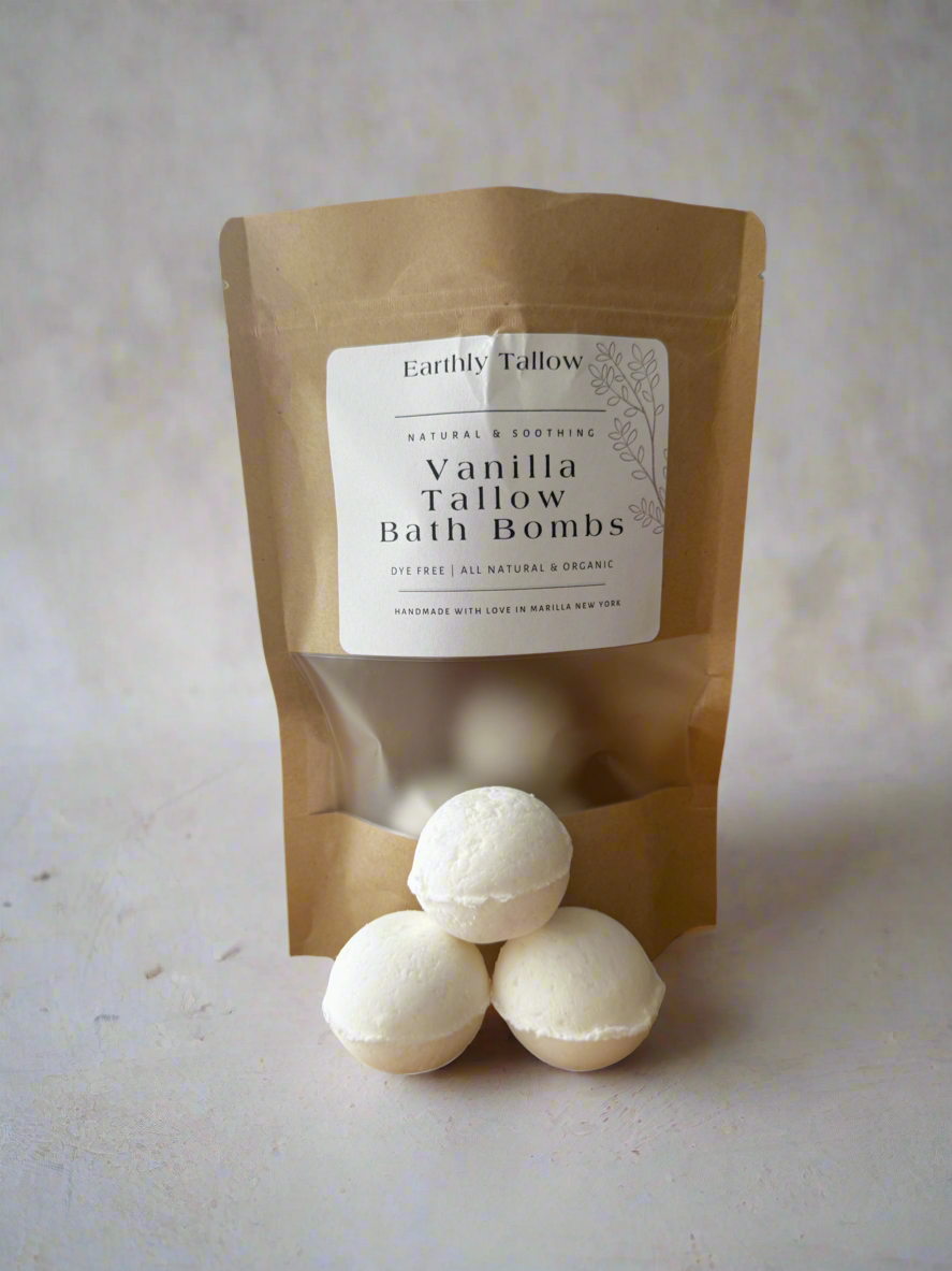 Vanilla Tallow Bath Bombs