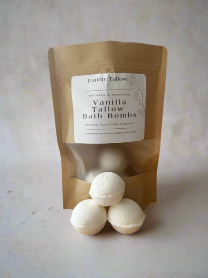 Vanilla Tallow Bath Bombs