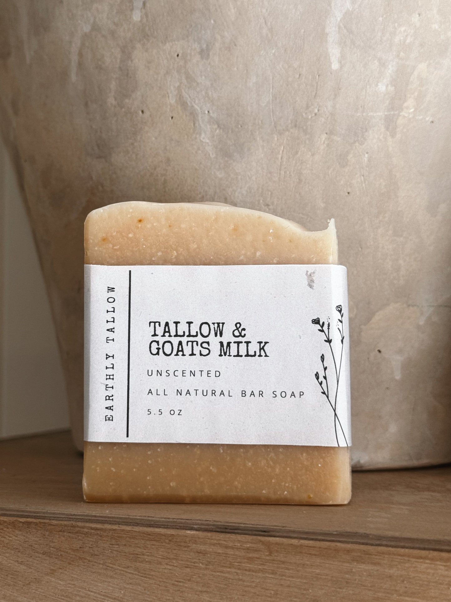 Handmade Tallow & Goats Milk Bar Soap