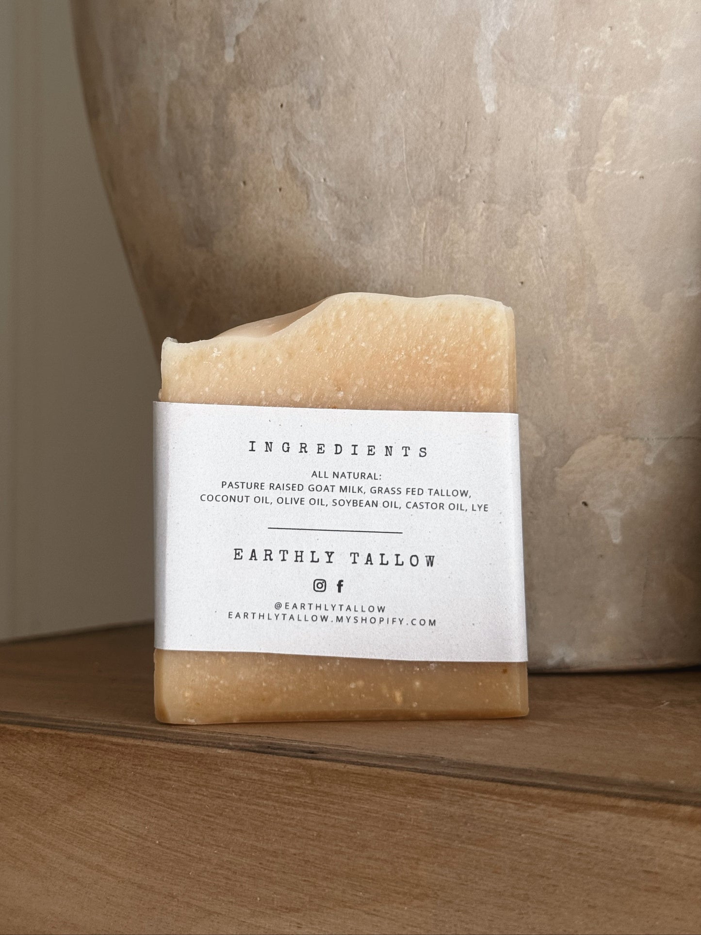 Handmade Tallow & Goats Milk Bar Soap